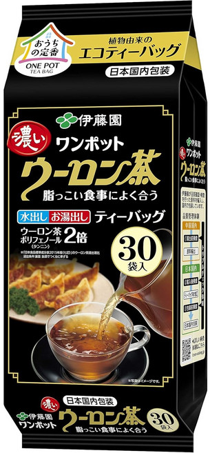 [일본직구] 이토엔 원포트 진한 우롱차 에코 티백5.0g30봉4개(120봉), 5g, 30개입, 4개