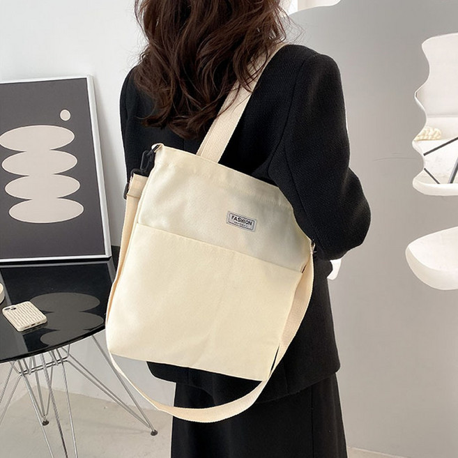 올더무드 데일리 캔버스 에코백 숄더백