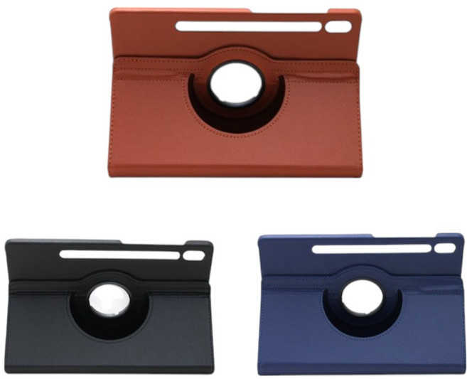 갤럭시 탭 S8 S9 S10 울트라 공용 14.6인치 회전형 360도 회전케이스 태블릿커버 태블릿거치대, 블랙