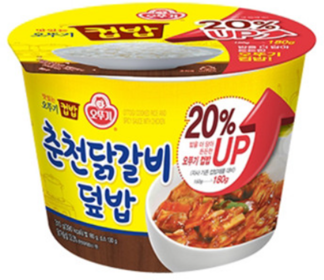 오뚜기 컵밥 춘천닭갈비덮밥, 310g, 7개