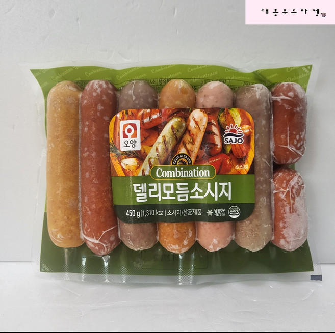 [얌얌마켓] 사조오양 델리모듬소세지 450g (아이스팩+드라이아이스 포함), 1개