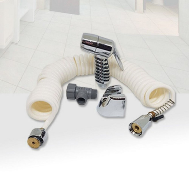 마이찰리_MyChale마켓_양변기 청소용 다용도 코일 호스셋트(5m) 건 샤워기호스 청소건 수도꼭지 샤워기_마이찰리_MyChale, 1개