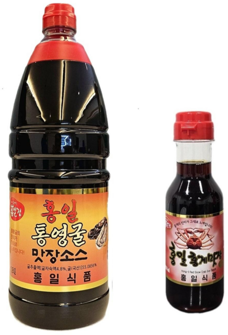홍일점 통영굴맛장소스 / 통영굴간장 + 홍게맛장200미리, 1세트, 2L