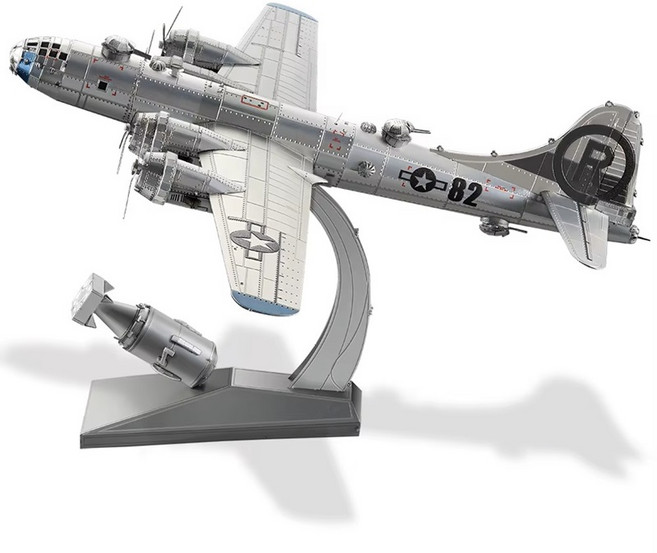B29 폭격기 미국 공군 2차 세계대전 금속 퍼즐 3D 프라모델 전투기 DIY 키트, 1개