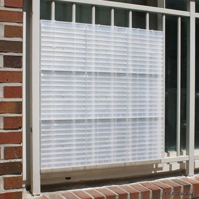 시선가리개 DIY 방범창 창문블라인드 베란다창문가리개 햇빛차단가리개 필요수량, 화이트, 2개