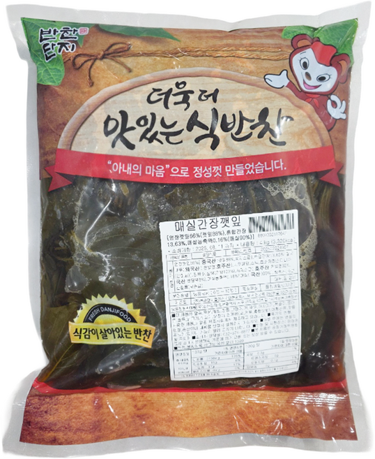 또밥찬 반찬단지 매실간장깻잎 4kgX4 (1박스) 깻잎장아찌 대용량 업소용, 4kg, 4개
