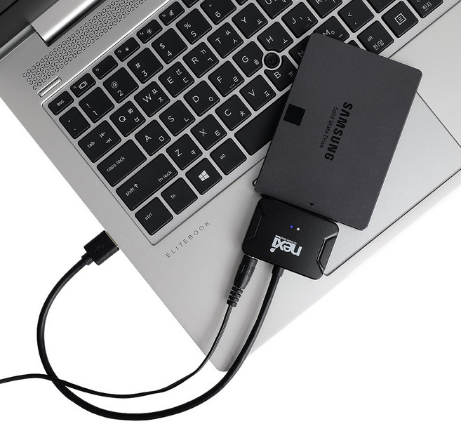 넥시 SATA to USB 변환 컨버터 2.5인치 3.5인치 HDD SSD 외장하드 연결