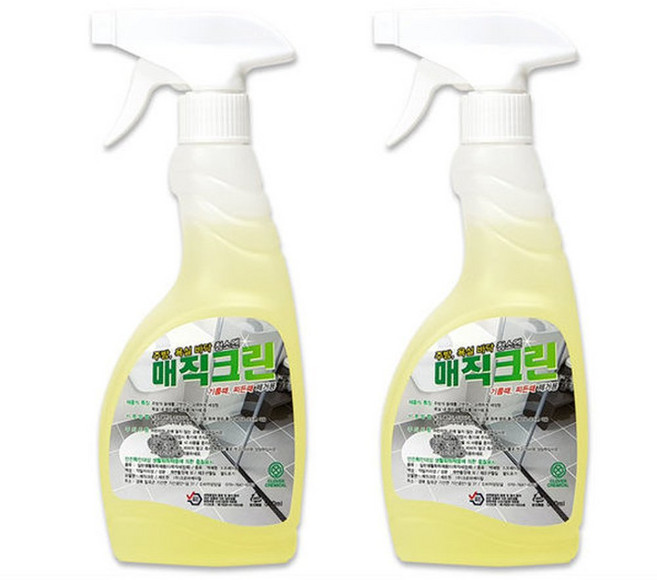 크로바 매직크린/욕실청소/곰팡이제거 500ml X2개, 2개