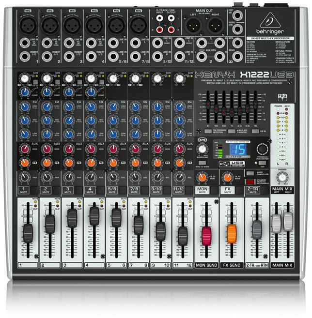 베링거 XENYX X1222USB 아날로그 믹서, BEHRINGER X1222USB