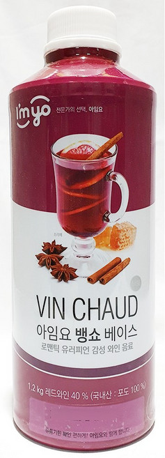 뱅쇼베이스(아임요 1.2K)X6 업소용 무알콜칵테일, 1, 6개, 1.2kg