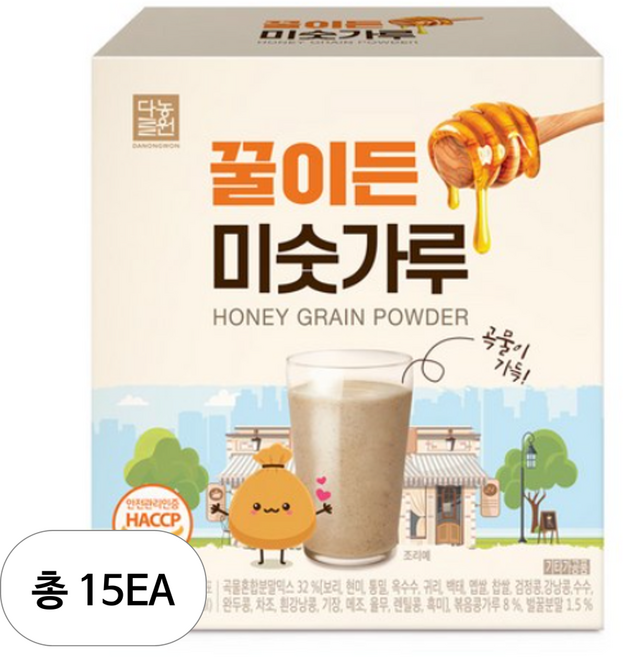 다농원 꿀이든 설빙 미숫가루, 600g, 15개