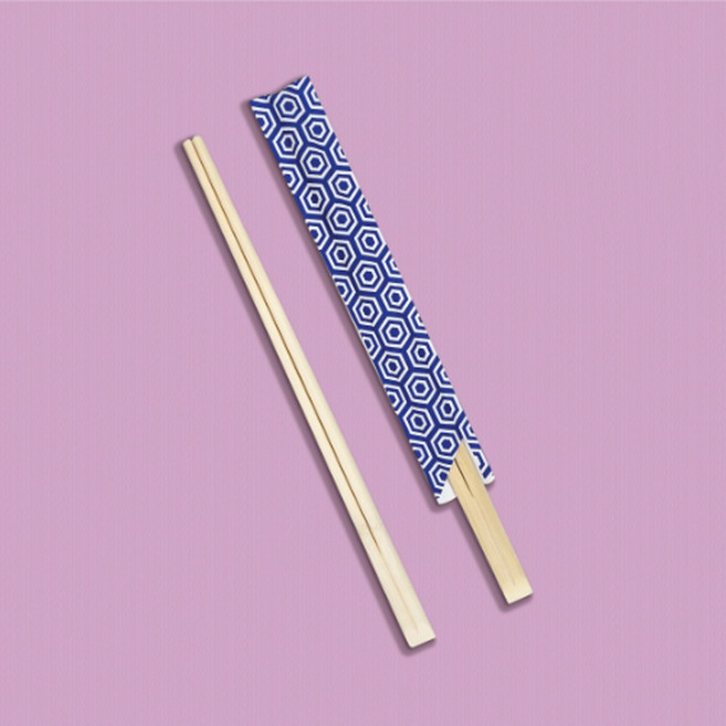 블루 육각 24cm 텐소게 젓가락(반포장) 2000개입