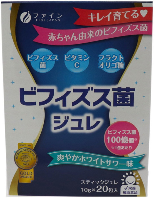 FINE JAPAN 比菲德氏菌果凍 100億個 清爽白酸味 20入, 1個, 200g