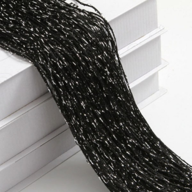 로즈로드 실커튼 3p, 스팽글 블랙