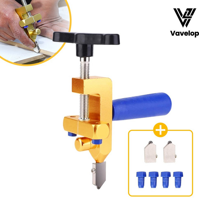 바벨롭 타일 절단기 커팅기 커터 커터기 유리칼 타일칼 2in1, 1개