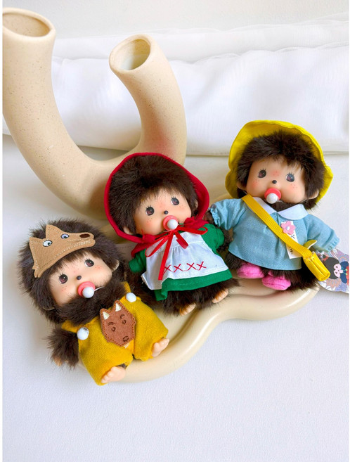 몬치치 피크닉 망토 모자 미키 인형키링