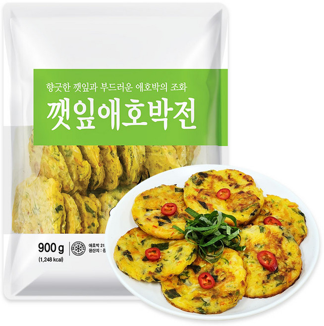 깻잎애호박전 (30g x 30개입), 1개, 900g