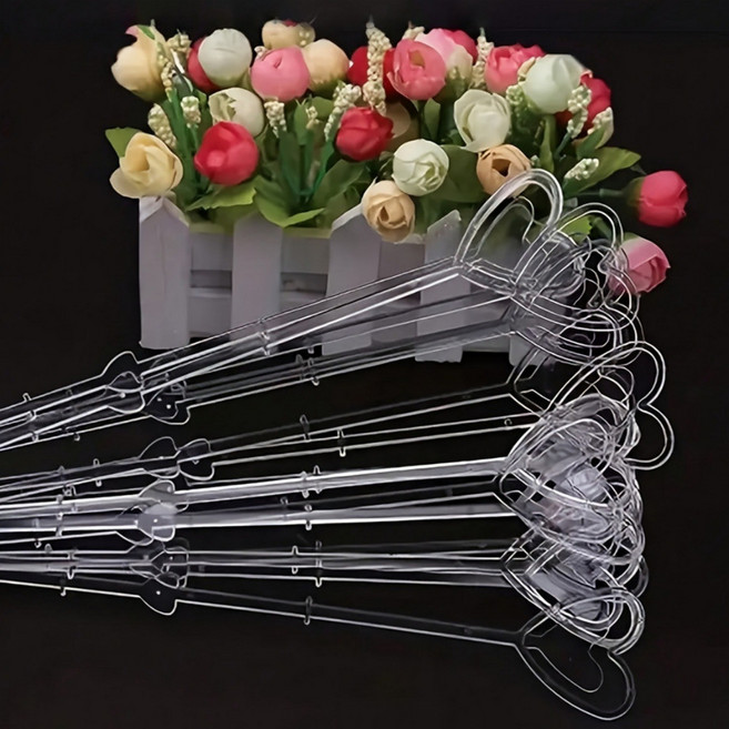 케이크토퍼 메세지픽 하트 메모꽂이 이벤트소품 투명 80개