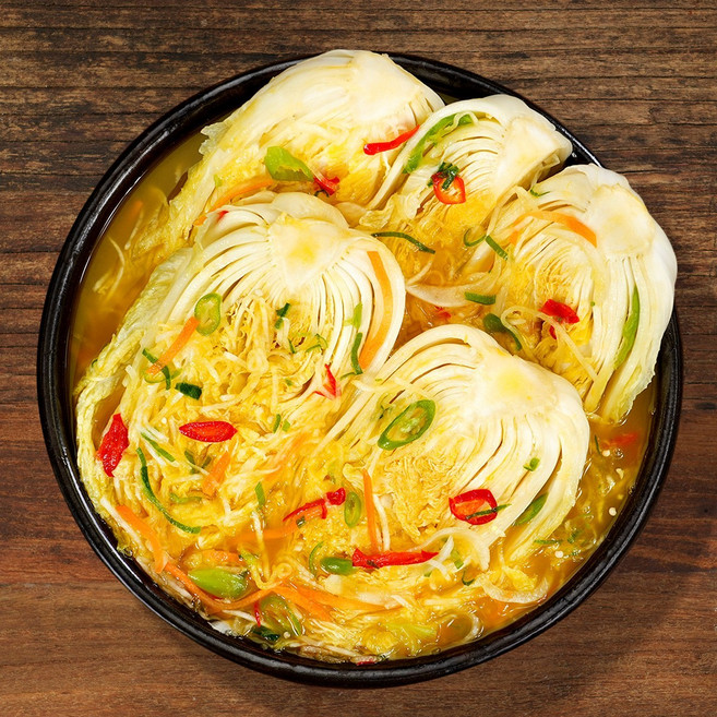 셰프애찬 단호박 백김치 알배기배추 물김치 반찬, 3kg, 1개