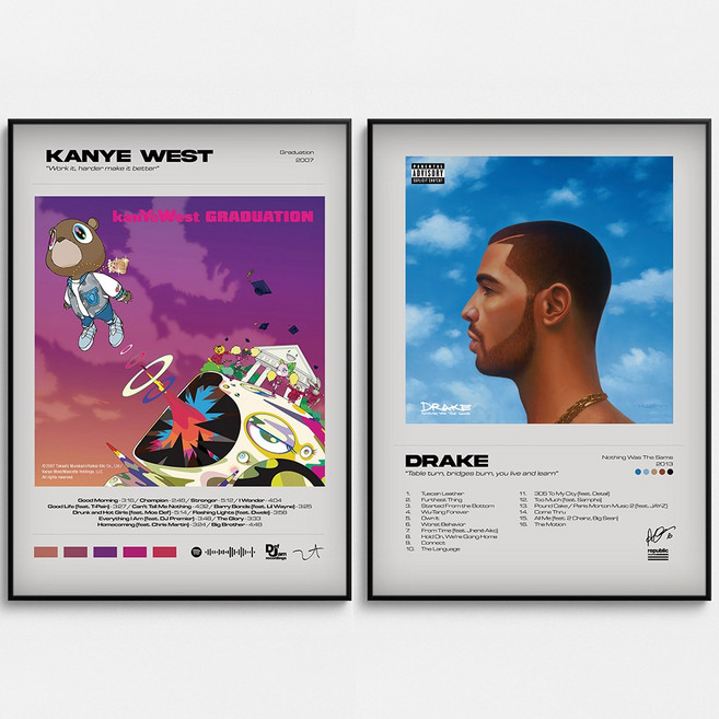 포스터연구실 오아시스 칸예 비틀즈 콜드 플레이 앨범 포스터