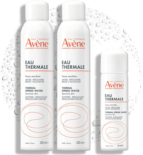 아벤느 오 떼르말 온천수 미스트 300ml 2p + 50ml 세트, 1개