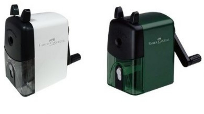 파버카스텔 핸들 연필깎이, White, 1개