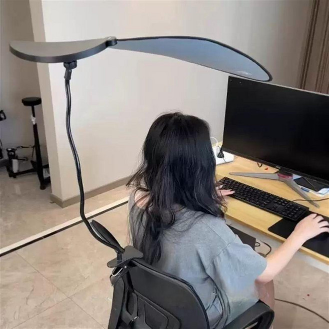 사무실 에어컨 바람막이 실내 캐노피 햇빛 자외선 가리개 책상 블랙