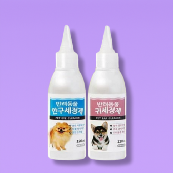 애니브릿 펫퍼스 안구세정제+귀세정제 세트, 1개, 120ml