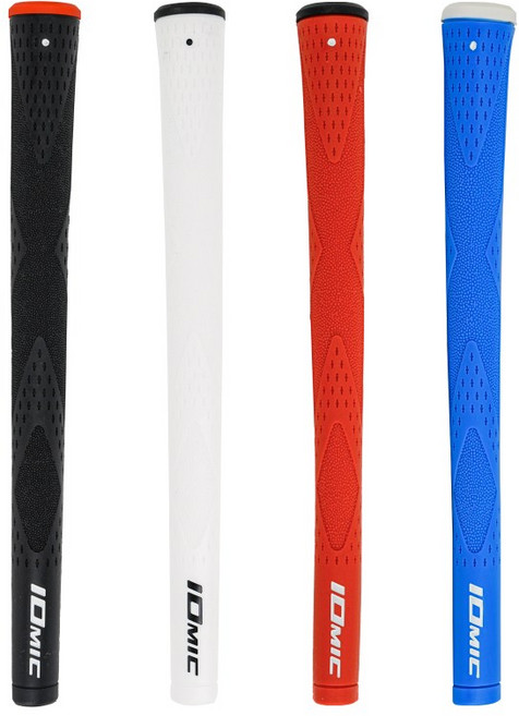 [이오믹] 소프트 칼라 하이브리드 고무 그립, 화이트, 1개