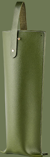 세이브맘 고급 와인 가죽 쇼핑백, 1개, 카키