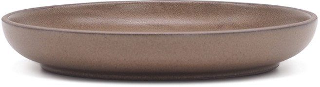브릭스 일본 핸드메이드 원형접시, 브라운, 1개
