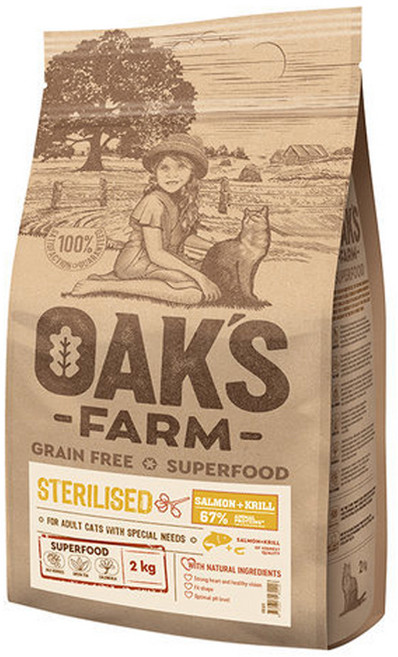 옥스팜그레인프리 살몬크릴 중성화 2kg, 1개