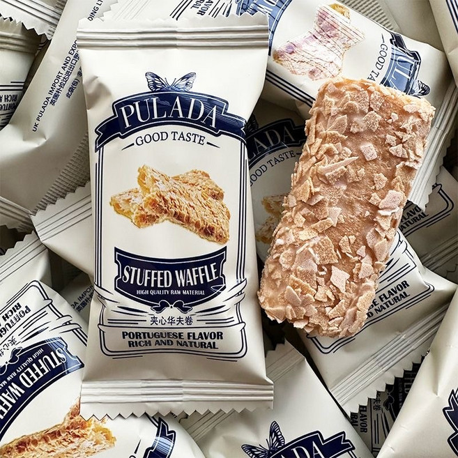 와플과자 잼 등을 사이에 넣은 비스킷, 25개, 10g