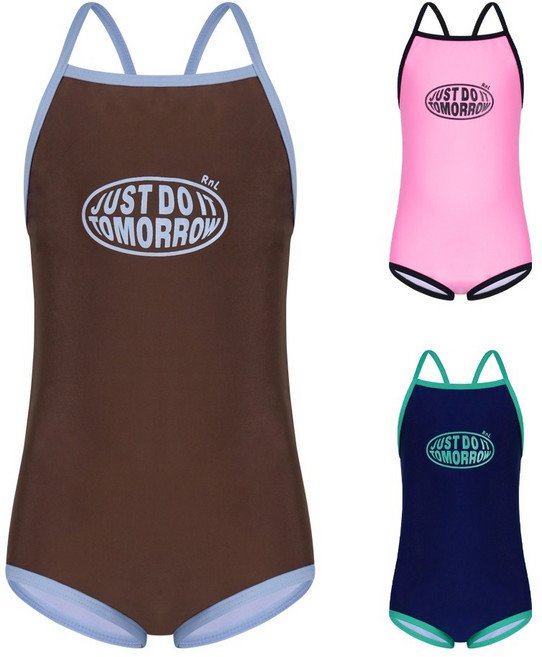 알앤엘 투모로우 모먼트 V백 여아 수영복