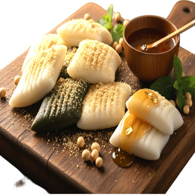 고마운땅 굳지앟는 절편(냉동) (하얀+쑥)세트, 20개, 50g