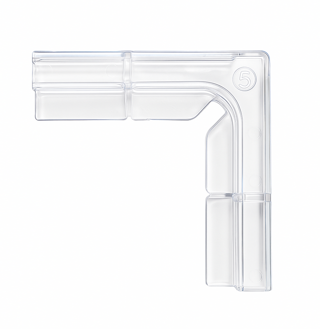 어항 뚜껑 거치대 수조 받침 지지대 코너 홀더 일자형 L자형 ㄱ자형, 4개, 투명