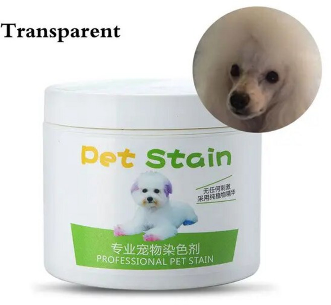 강아지 염색약 고양이 전문 애완 동물 얼룩 항 알레르기 개 털 염색 크림 착색제 무자극 무독성 액세서리 100ml, 없음, 15) transparent, 1개
