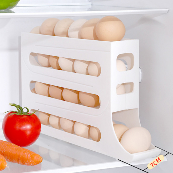 데일리공감 자동자판기달걀보관함 30구보관 자동굴림계란보관함 자동롤링계란보관함, 화이트