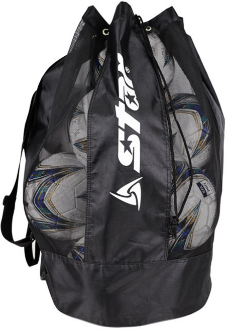 스타 볼 10개입 가방(블랙) ST610-03 농구공 축구공 수납백, 1개, Black