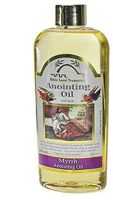 릴리 오브 더 밸리 성경의 땅 보물 어노인팅 오일 성지의 성경 오일. 250 ml | 8.45 fl.oz 240155, Myrrh