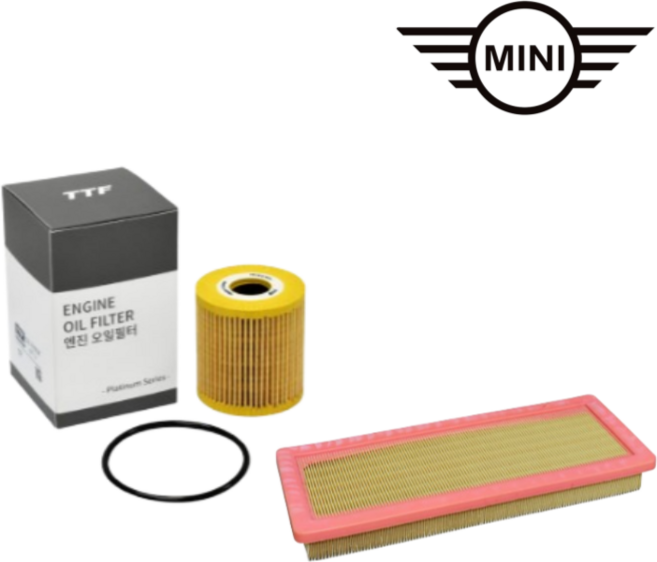 미니 쿠퍼 TTF 엔진오일필터 + 에어필터 세트, 1개, [R56] 미니쿠퍼D(N47)
