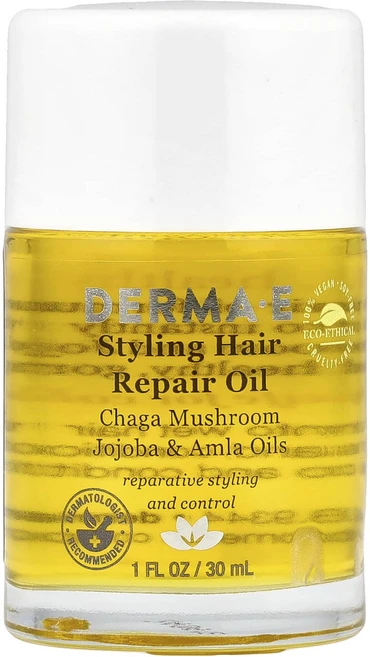 DERMA E 스타일링 헤어 리페어 오일 30ml(1fl oz), artnaturals스쿠알란오일30ml1floz, 1개, 30ml - 쿠팡