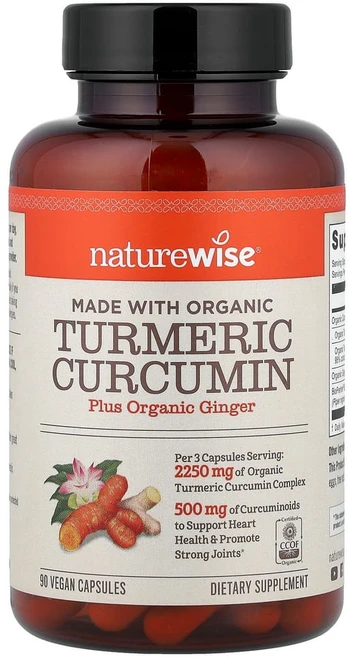 NatureWise 강황 커큐민 90캡슐, 90정, 1개 - 쿠팡