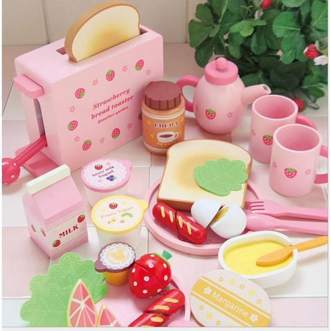 草莓吐司機組 兒童扮家家酒玩具, 1個, 經典款 草莓吐司機組