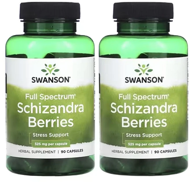 스완슨 Full Spectrum 오미자 베리 525mg 90캡슐, 2개, 90정 - 쿠팡