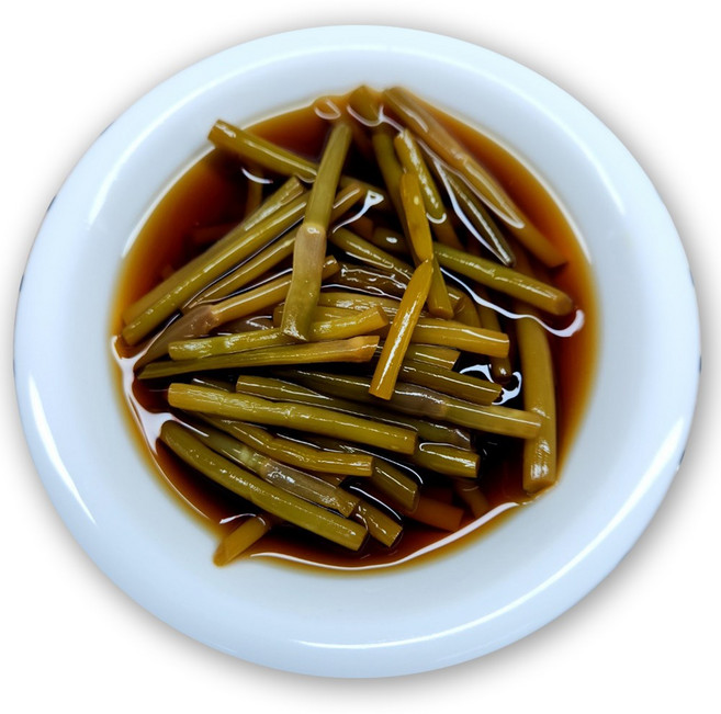 맛있는 밑반찬 짭쪼름한 간장 마늘쫑 1kg / 한입에 톡! 아삭한 식감의 밥도둑 장아찌, 1개