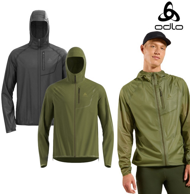 26년 오들로 제로웨이트 듀얼 드라이 퍼포먼스 방수 러닝 자켓 314202 남성 바람막이