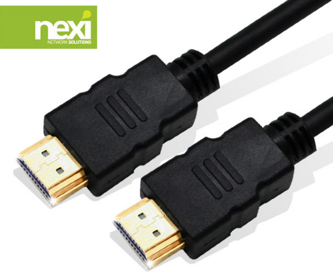 nexi 넥시 HDMI 기본형 골드 케이블 1.4Ver PC TV 연결용품, 1개, 1.8m