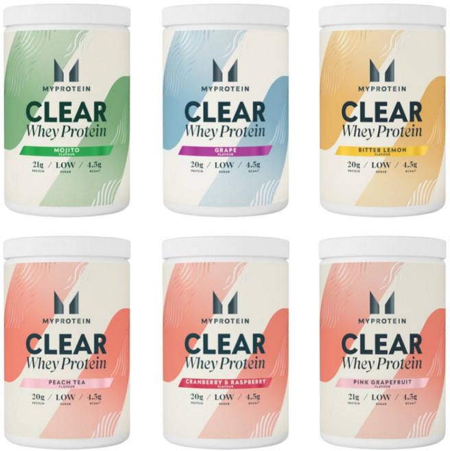 마이프로틴 클리어 웨이 아이솔레이트 20서빙 12종 모음, 복숭아아이스티, 1개, 500g