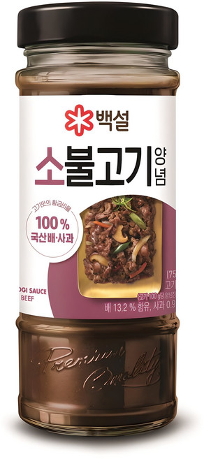백설 소불고기 양념 500g 12개 조리양념